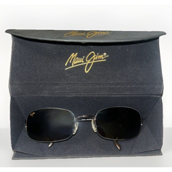 Maui Jim Windward Titanium Frame Bronze Polarized Lenses Japan Cloth Case main image 8